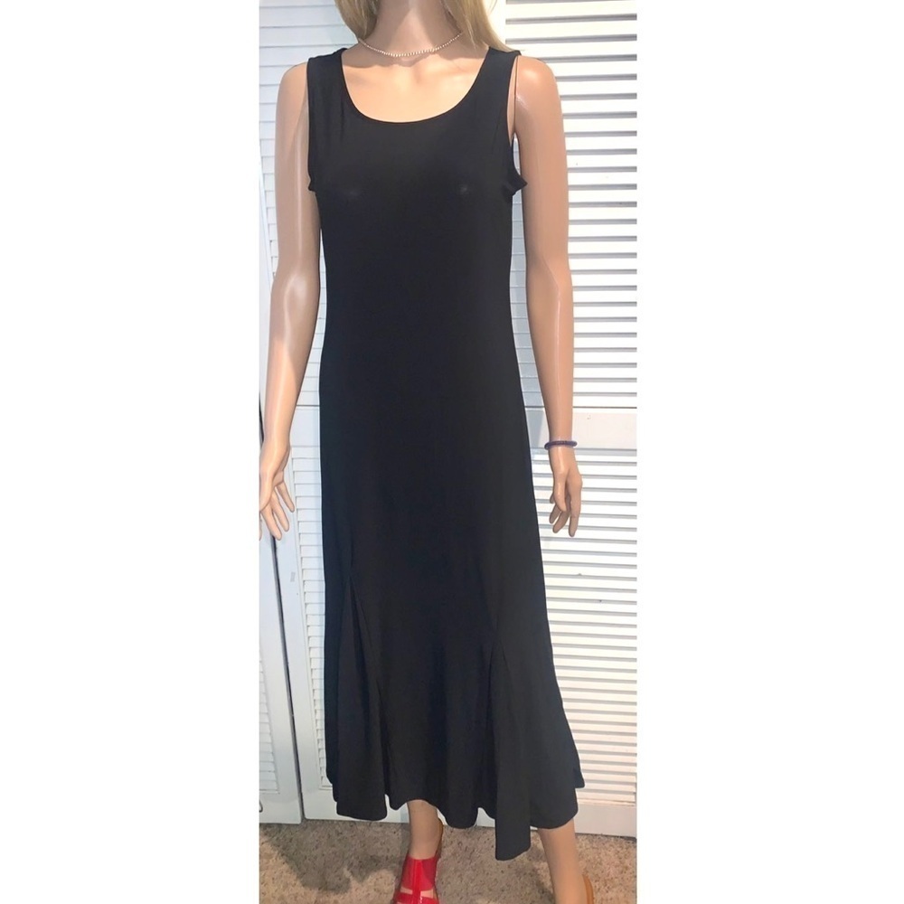 Attitudes by Renee vintage Sleeveless Maxi Dress Black Size Small